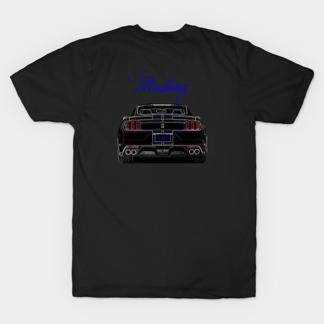 Mustang GT 2017 Car Front & Rear End On T Shirts Only by JFK KARZ